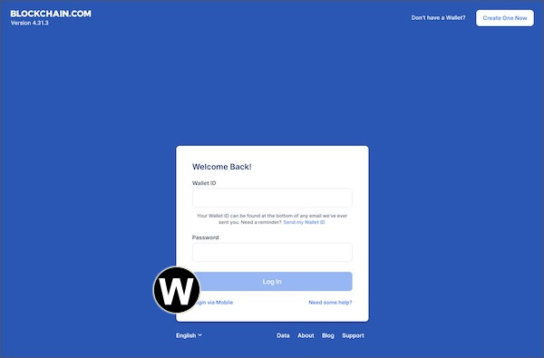blockchain wallet login via mobile